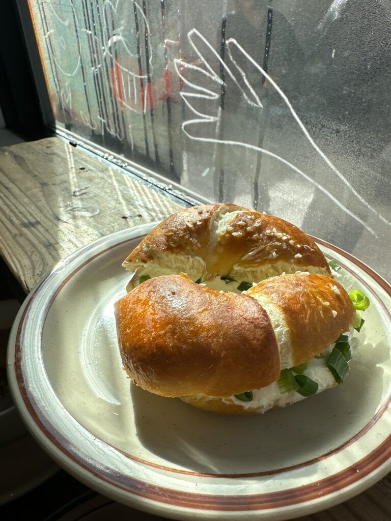 sore wa sate okiネギクリームベーグルの画像