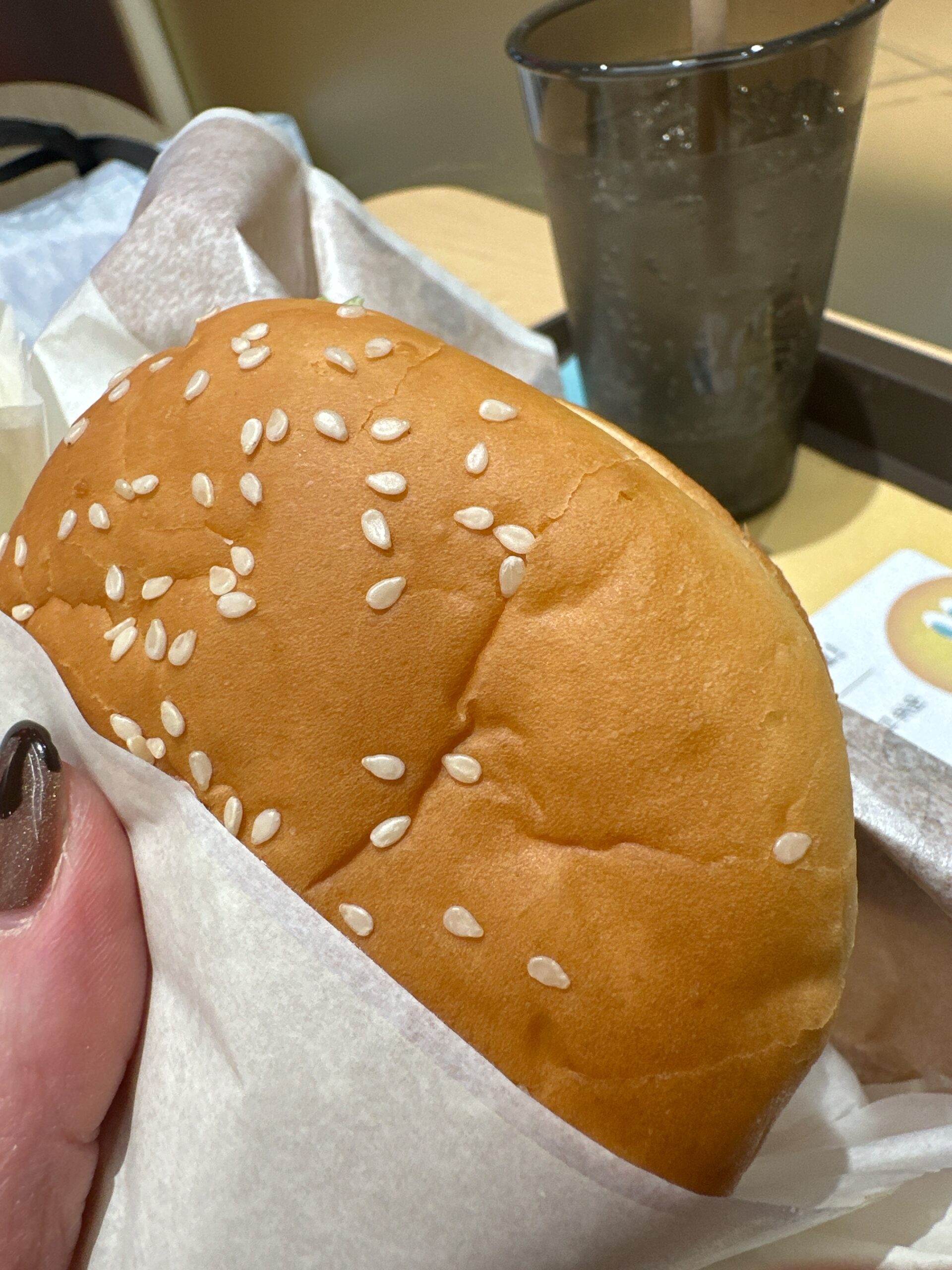 仁川空港第二ターミナル２Fロッテリアのプルコギバーガー5000ウォン