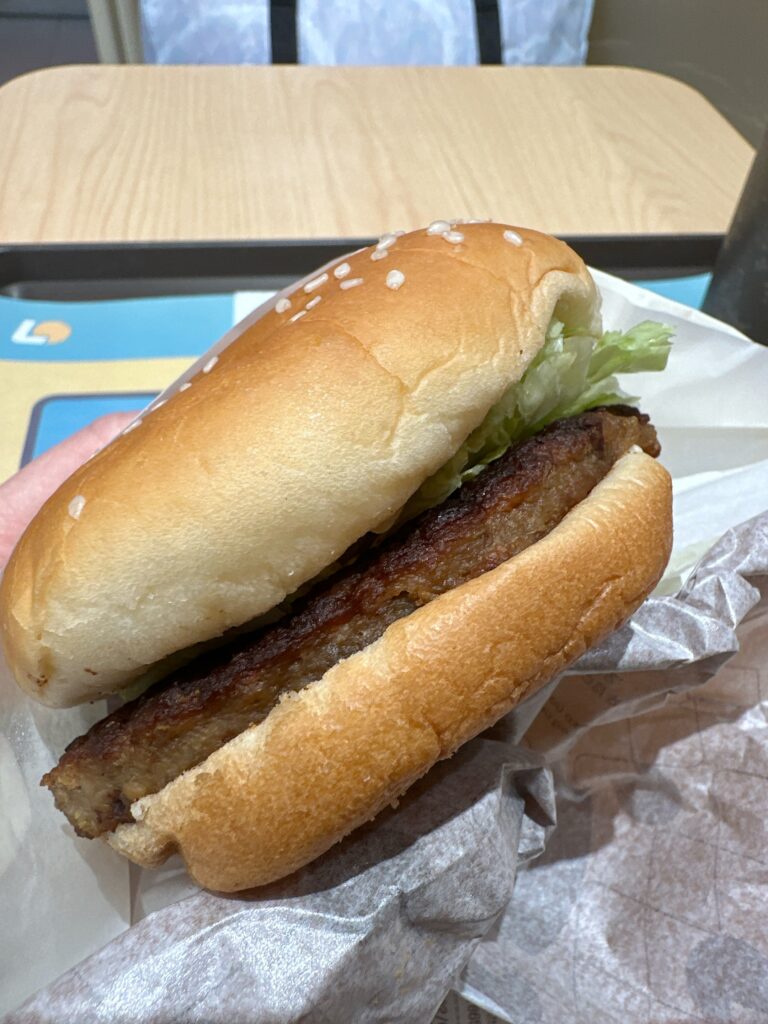 仁川空港第二ターミナル2Fロッテリアのプルコギバーガーの画像