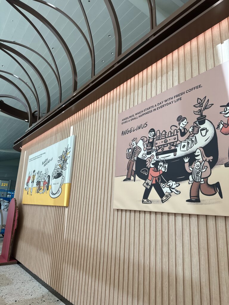 仁川国際空港第二ターミナルANGELINUSの店内の画像