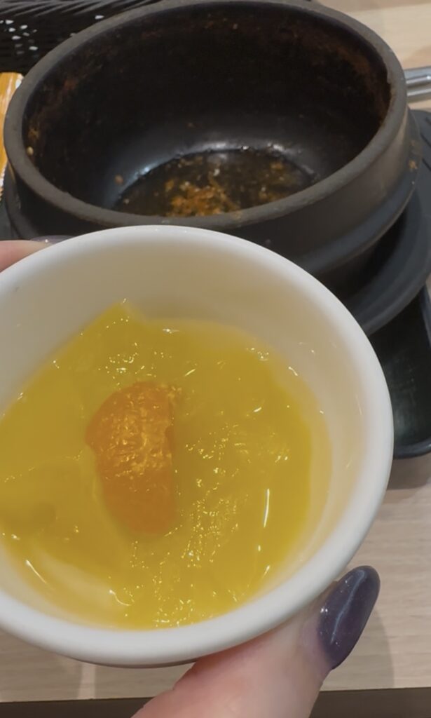 東京純豆腐のデザートのみかんのゼリーの画像